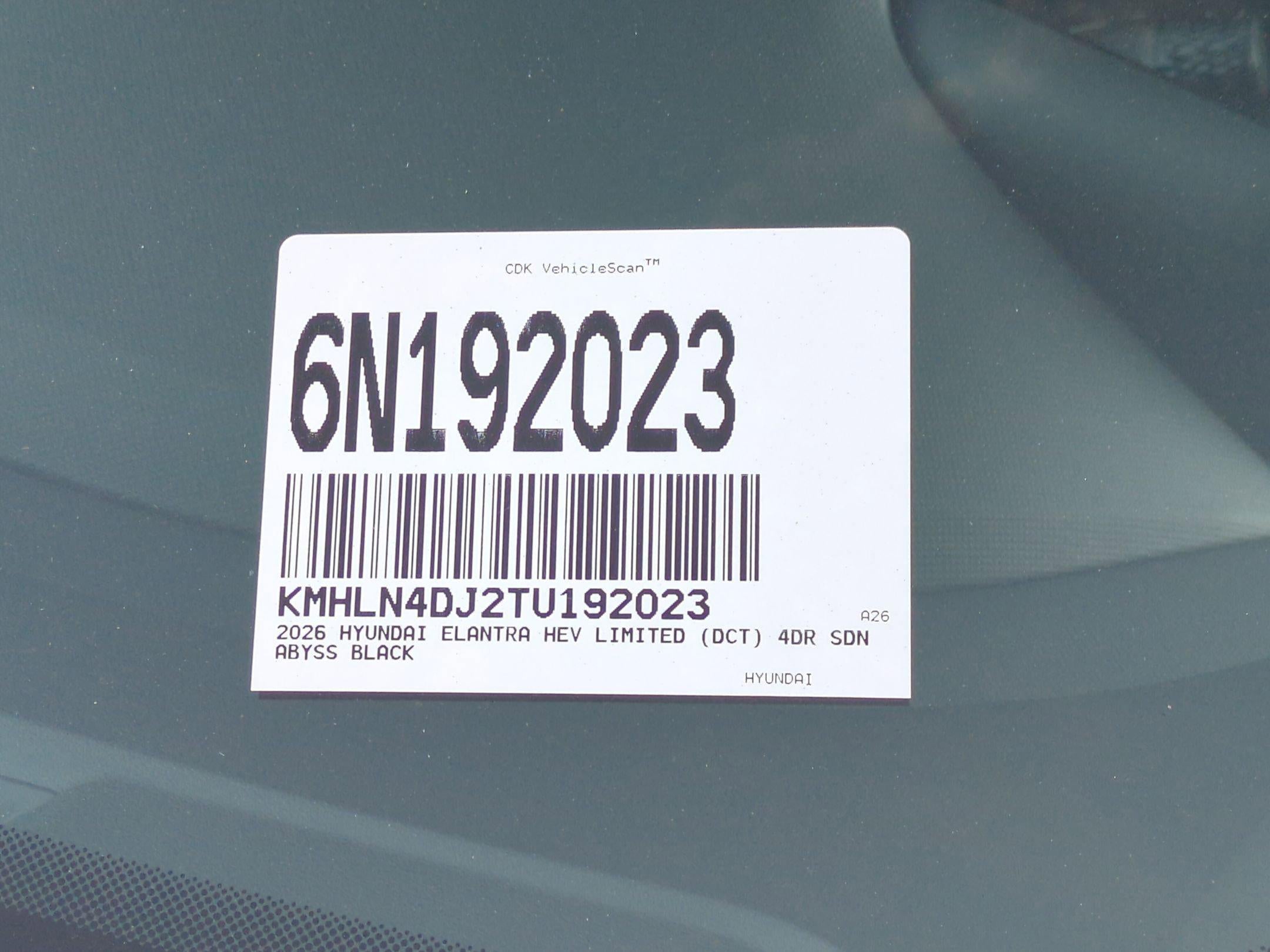 2026 Hyundai Elantra Hybrid Limited