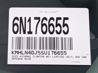 2025 Hyundai Elantra Hybrid Limited