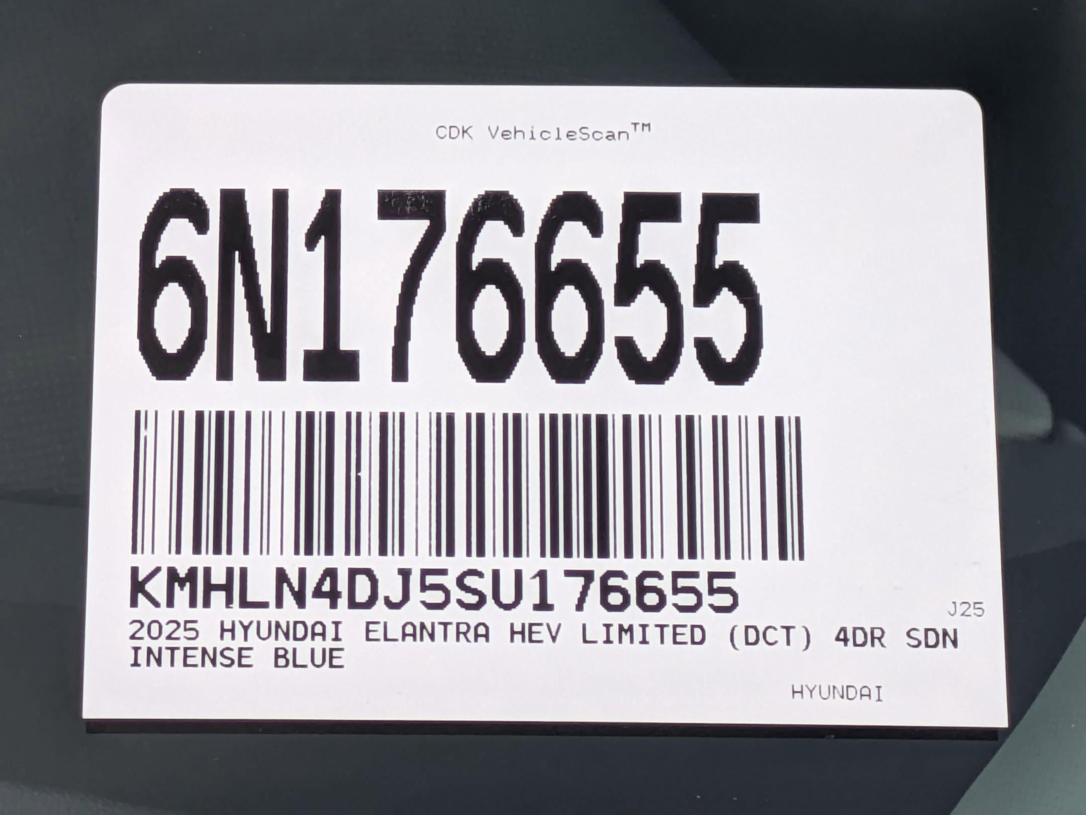 2025 Hyundai Elantra Hybrid Limited