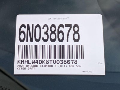 2026 Hyundai Elantra N Sedan