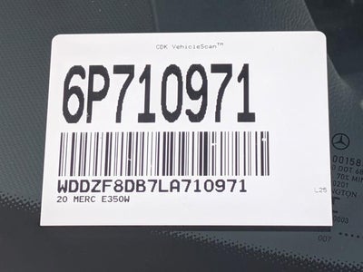 2020 Mercedes-Benz E 350 E 350