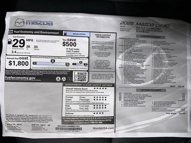 2025 Mazda Mazda CX-30 2.5 S Preferred AWD