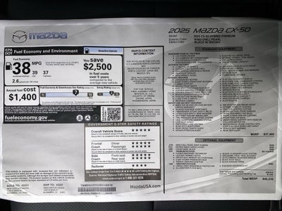 2025 Mazda Mazda CX-50 Hybrid Premium