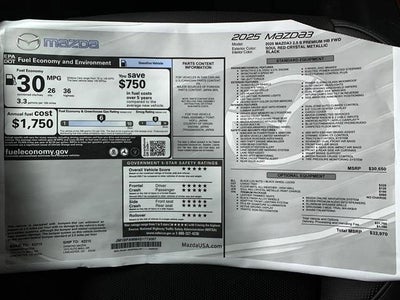 2025 Mazda Mazda3 Hatchback 2.5 S Premium