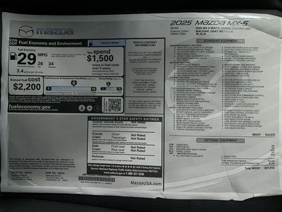 2025 Mazda Mazda MX-5 Miata Grand Touring