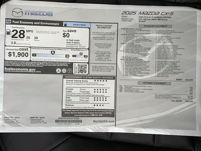 2025 Mazda Mazda CX-5 2.5 S Carbon Edition AWD