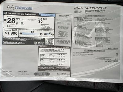 2025 Mazda Mazda CX-5 2.5 S Carbon Edition AWD