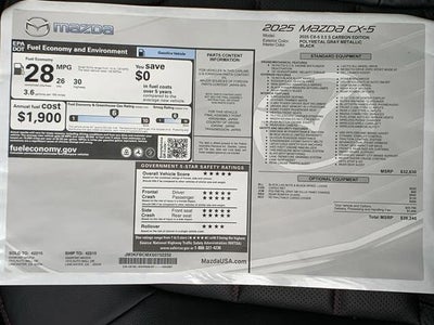 2025 Mazda Mazda CX-5 2.5 S Carbon Edition AWD