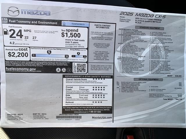 2025 Mazda Mazda CX-5 2.5 Turbo Premium AWD