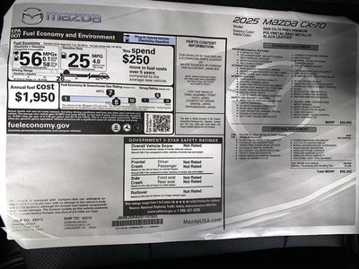 2025 Mazda Mazda CX-70 PHEV Plug-In Hybrid Premium AWD