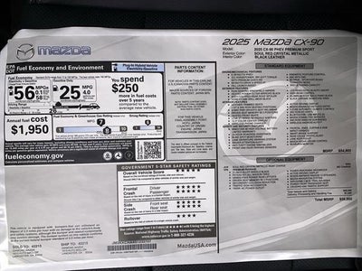 2025 Mazda Mazda CX-90 PHEV Plug-In Hybrid Premium Sport AWD